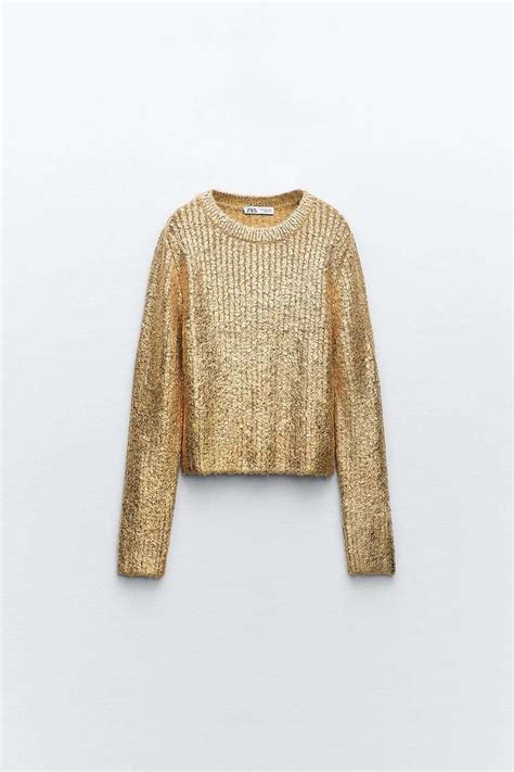 cooling fabric metallic sweater sale|metallic leather sweater.